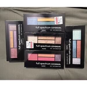 5 Covergirl Full Spectrum So Saturated Eyeshadow On Ice, Wild, Eclipse (y)